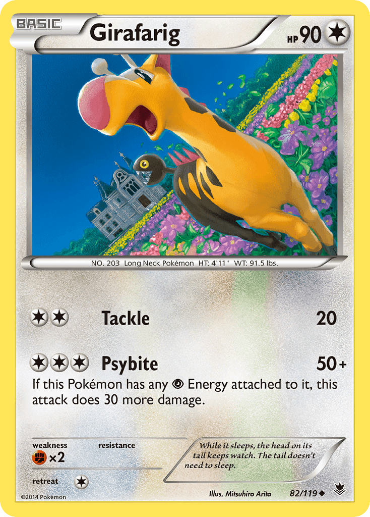 Girafarig, carta 82 de Phantom Forces