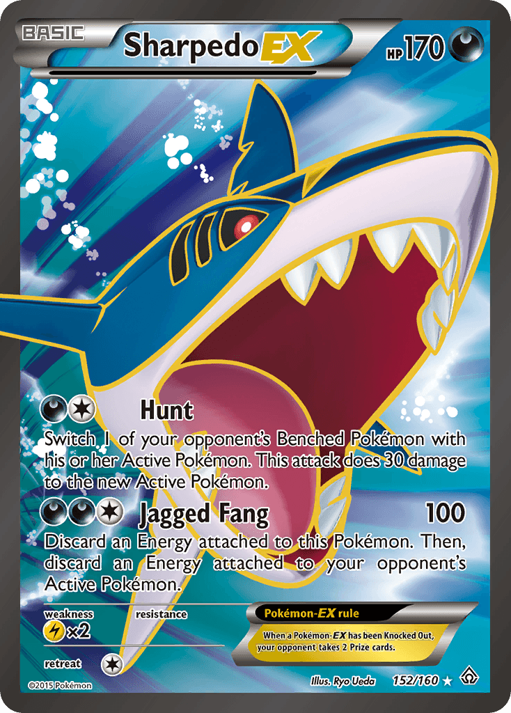 Sharpedo EX, carta 152 de Primal Clash