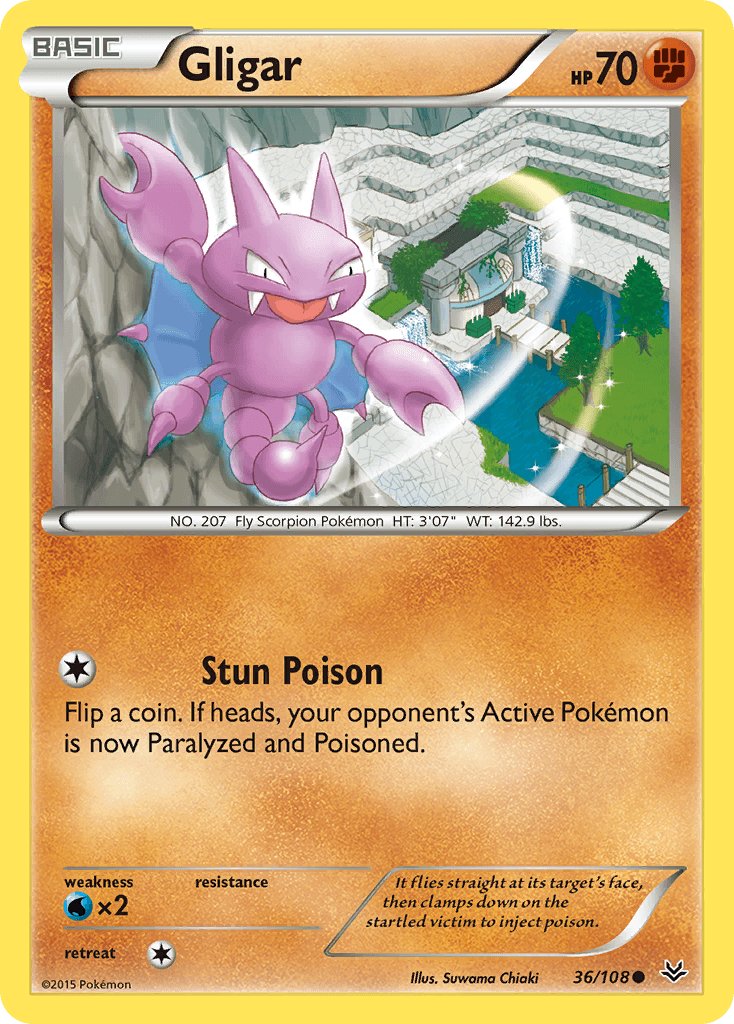 Gligar, carta 36 de Roaring Skies