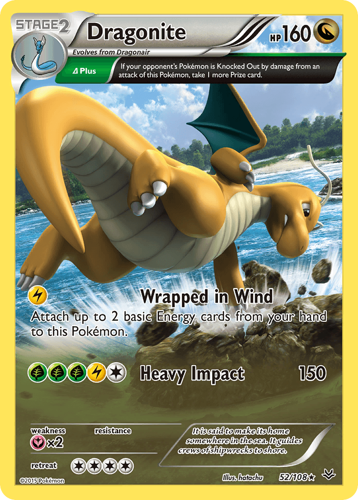 Dragonite, carta 52 de Roaring Skies