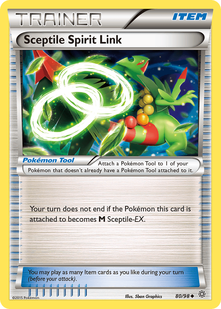 Sceptile Spirit Link, carta 80 de Ancient Origins