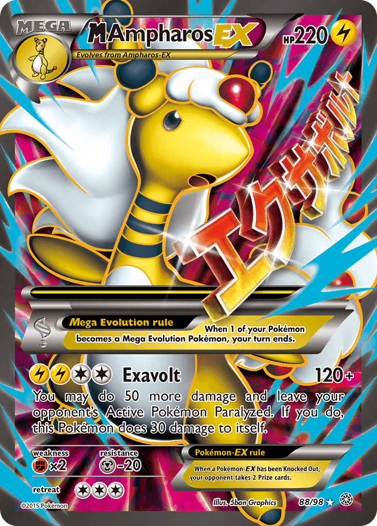 M Ampharos EX, carta 88 de Ancient Origins