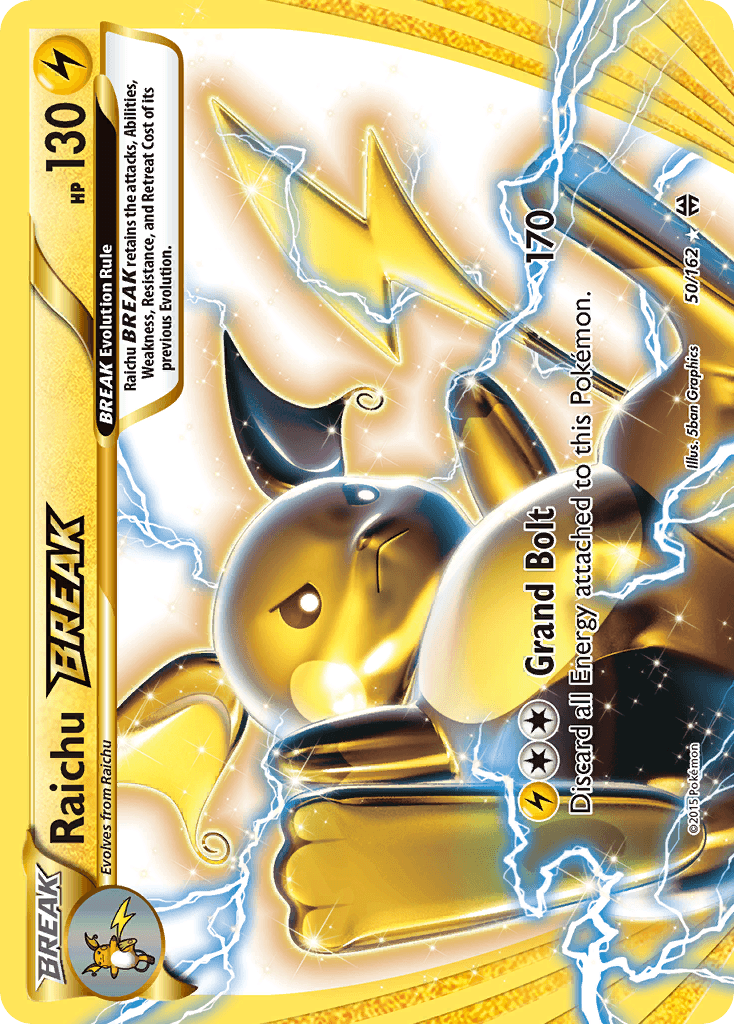 Raichu BREAK, carta 50 de BREAKthrough