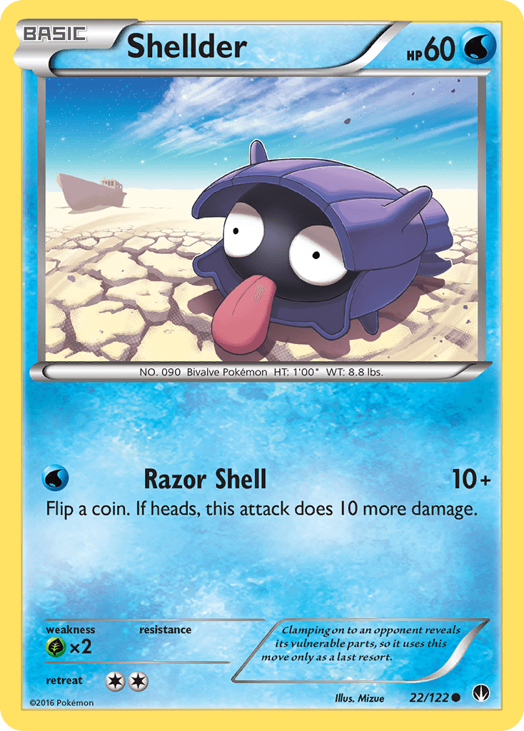Shellder, carta 22 de BREAKpoint