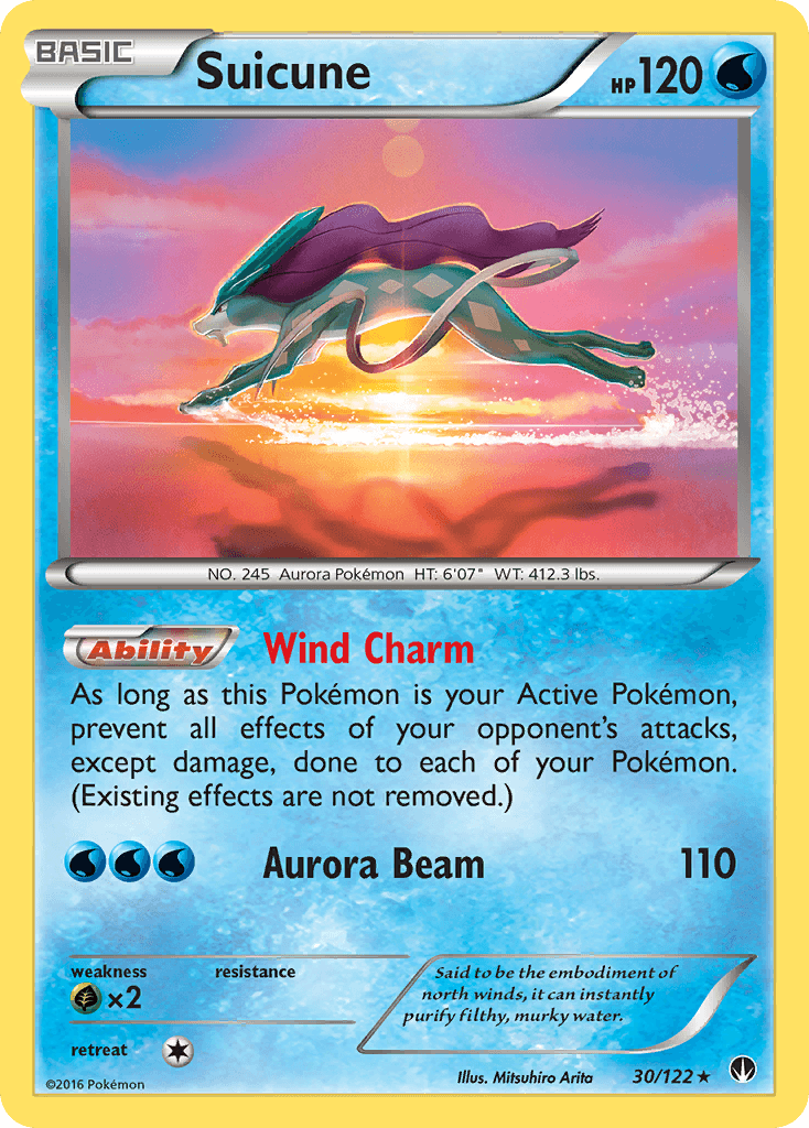 Suicune, carta 30 de BREAKpoint