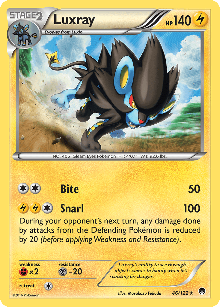 Luxray, carta 46 de BREAKpoint