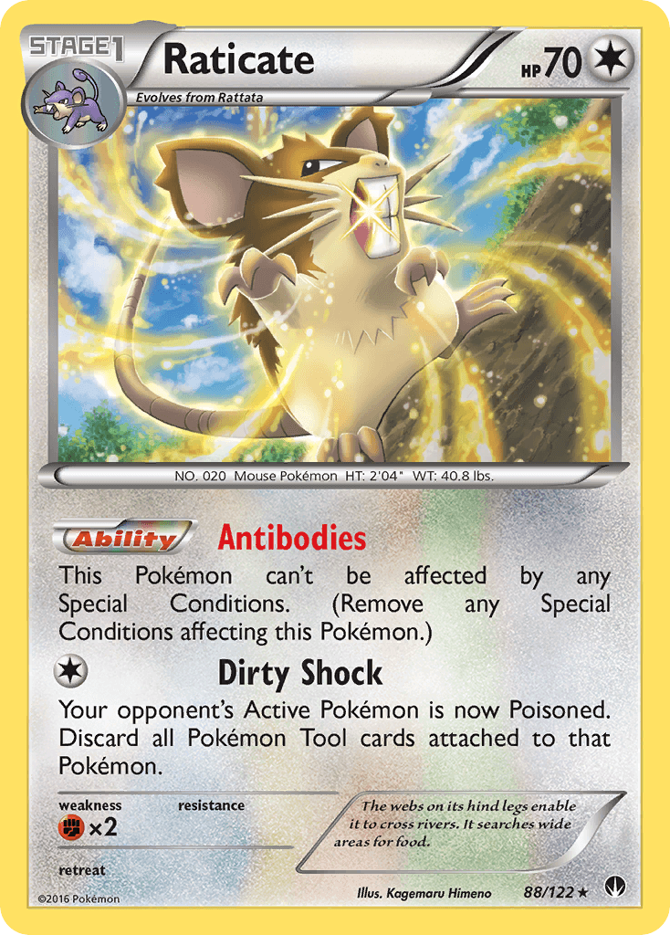 Raticate, carta 88 de BREAKpoint