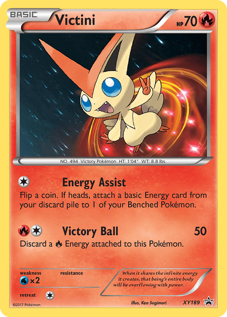 Victini, carta XY189 de XY Black Star Promos