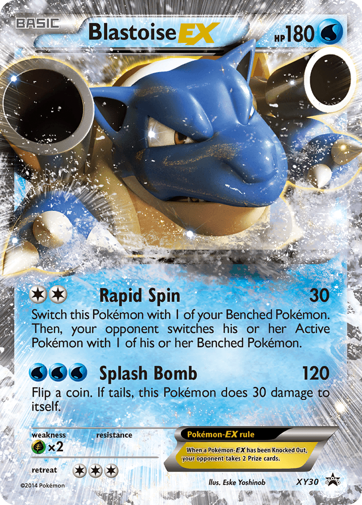 Blastoise EX, carta XY30 de XY Black Star Promos