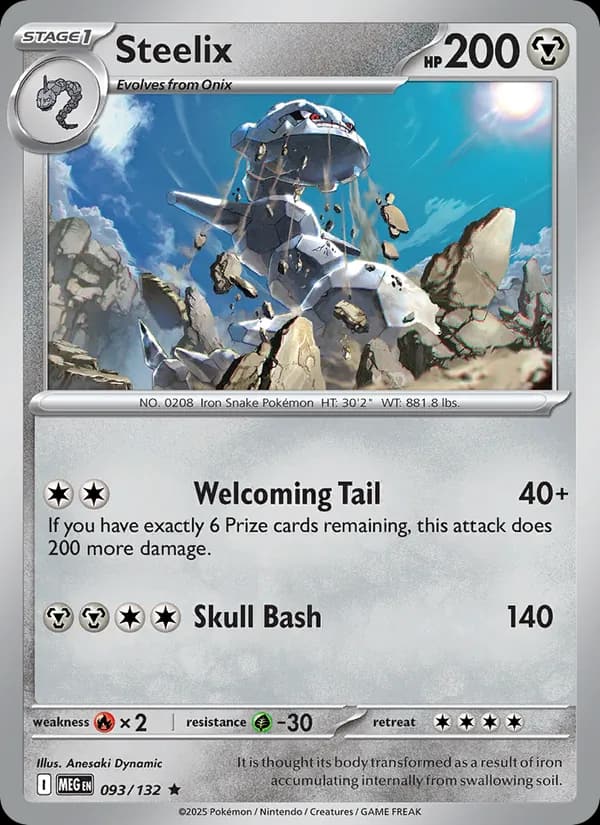 Steelix, carta 093 de Mega Evolution