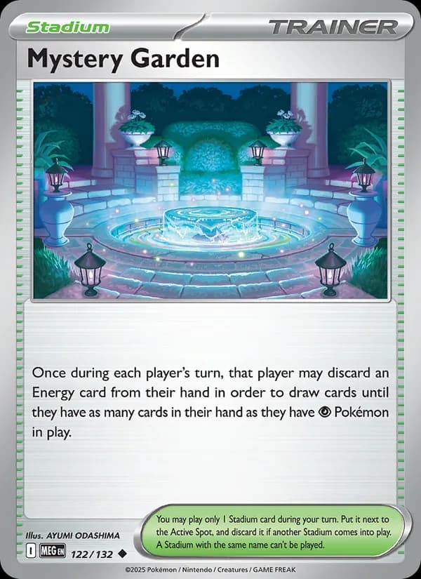 Mystery Garden, carta 122 de Mega Evolution