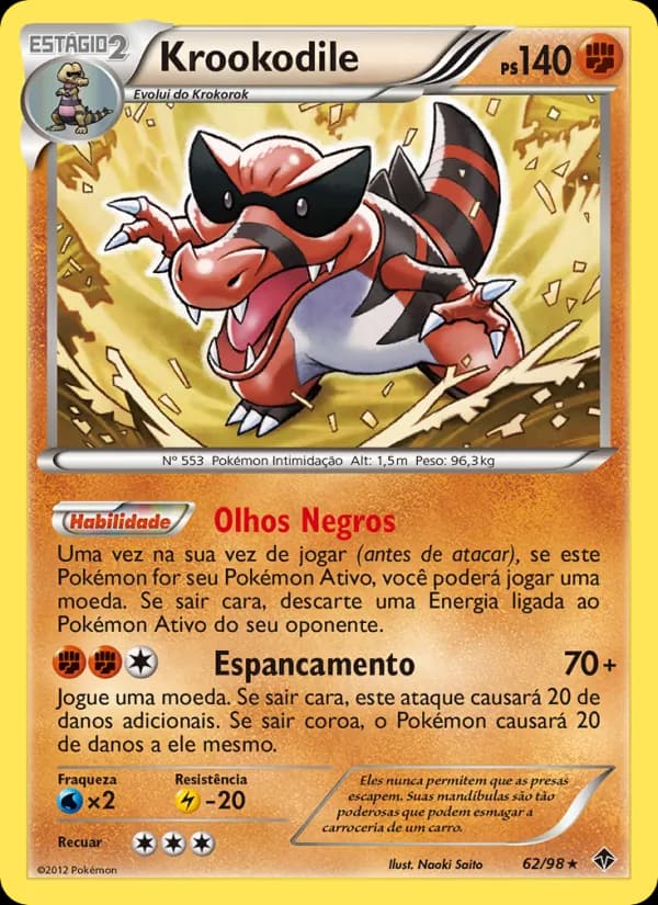 Krookodile, carta 62 de Poderes Emergentes