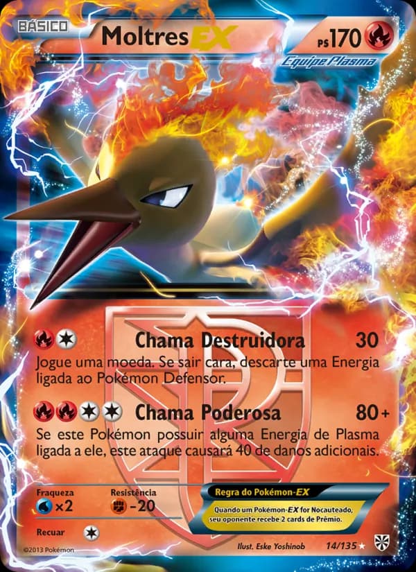 Moltres-EX, carta 14 de Tempestade de Plasma
