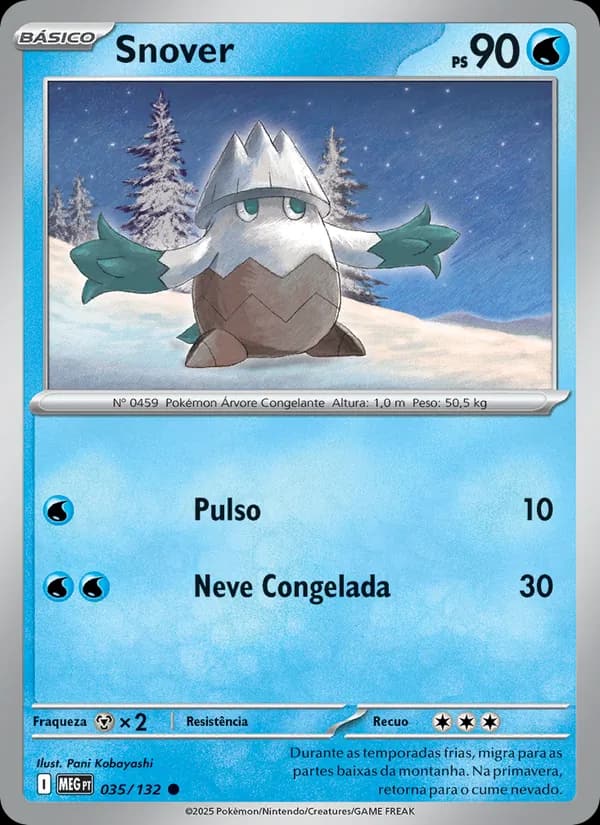 Snover, carta 035 de Megaevolução