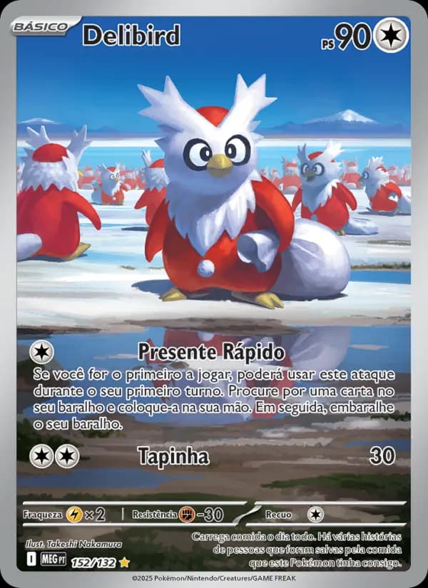 Delibird, carta 152 de Megaevolução