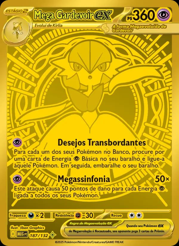 Mega Gardevoir ex, carta 187 de Megaevolução