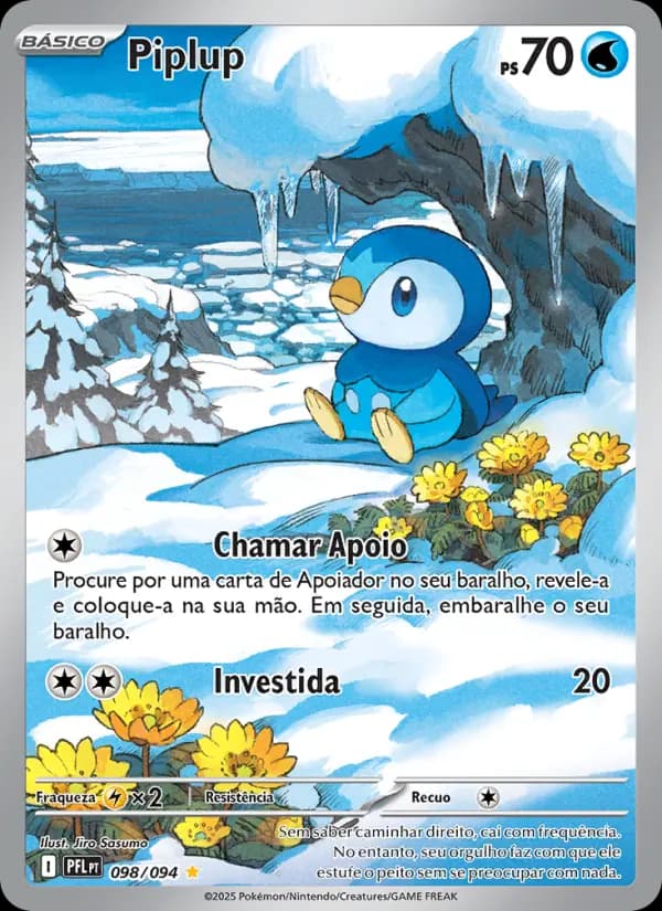 Piplup, carta 098 de Fogo Fantasmagórico