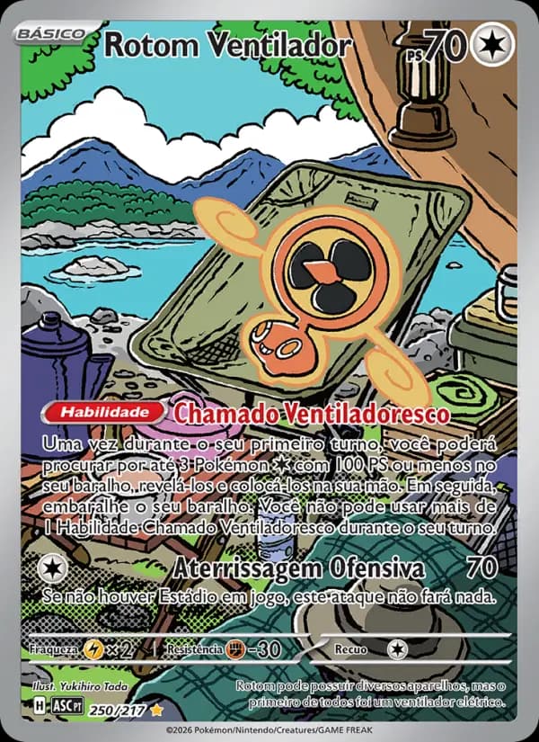Rotom Ventilador, carta 250 de Heróis Excelsos