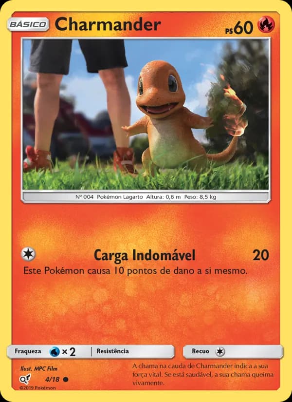 Charmander, carta 4 de Detetive Pikachu