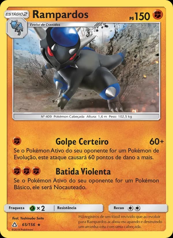Rampardos, carta 65 de Ultra Prisma