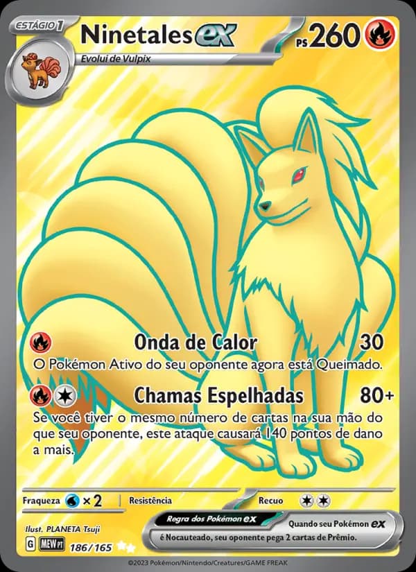 Ninetales ex, carta 186 de 151