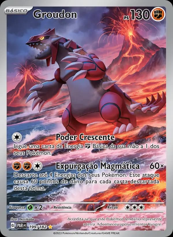 Groudon, carta 199 de Fenda Paradoxal