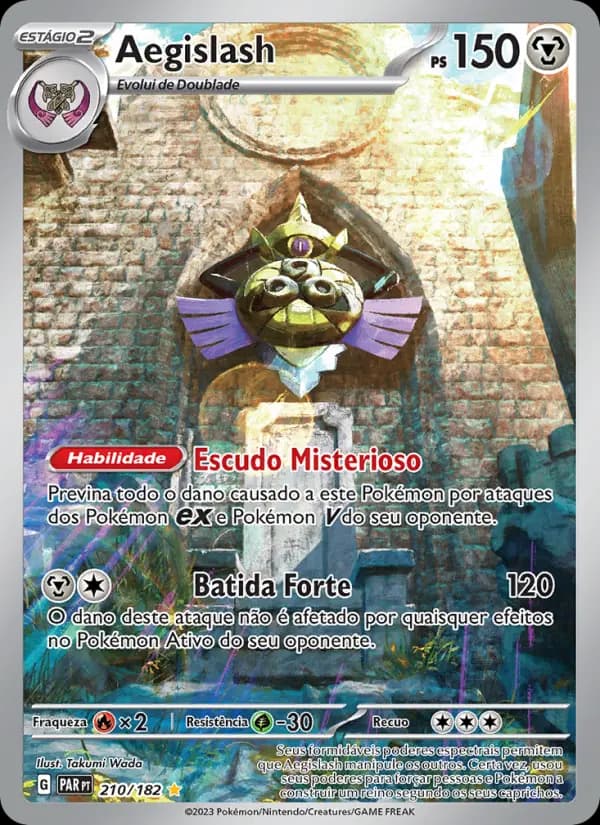 Aegislash, carta 210 de Fenda Paradoxal