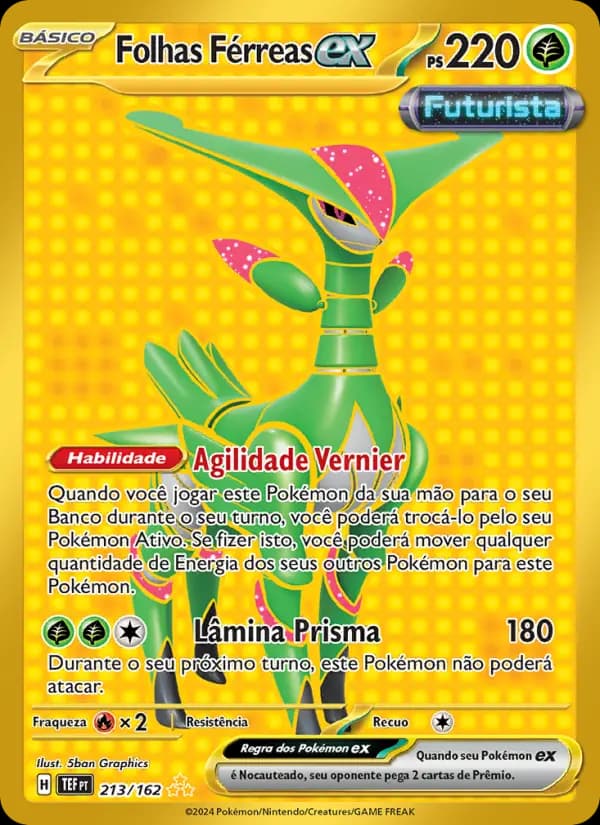 Folhas Férreas ex, carta 213 de Forças Temporais