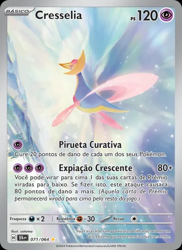 Cresselia, carta 071 de Fábulas Nebulosas