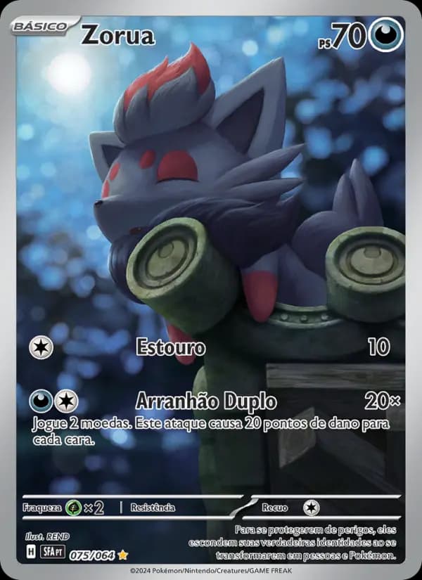 Zorua, carta 075 de Fábulas Nebulosas