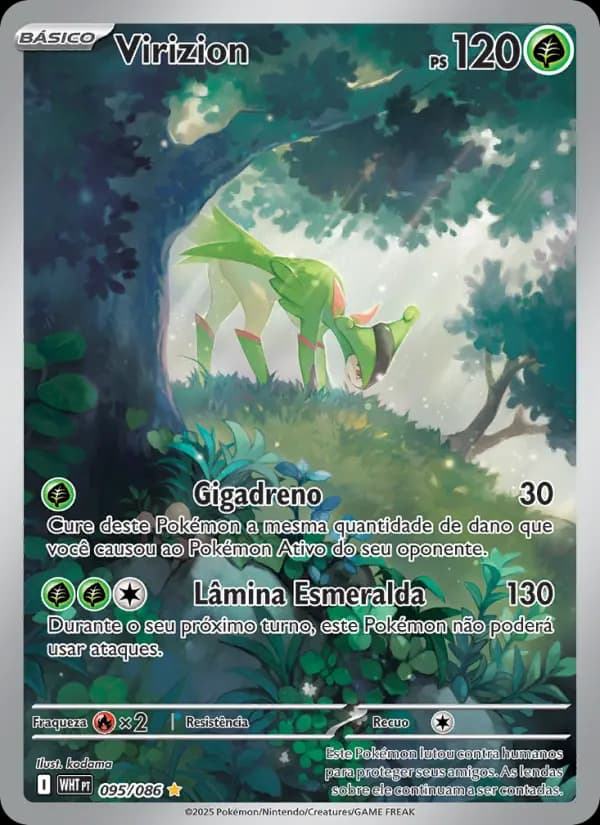 Virizion, carta 095 de Fogo Branco