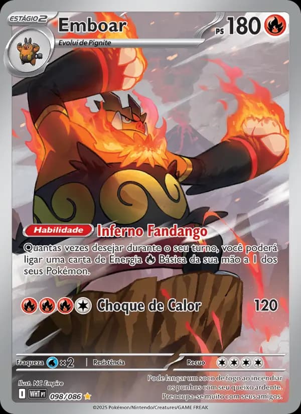Emboar, carta 098 de Fogo Branco