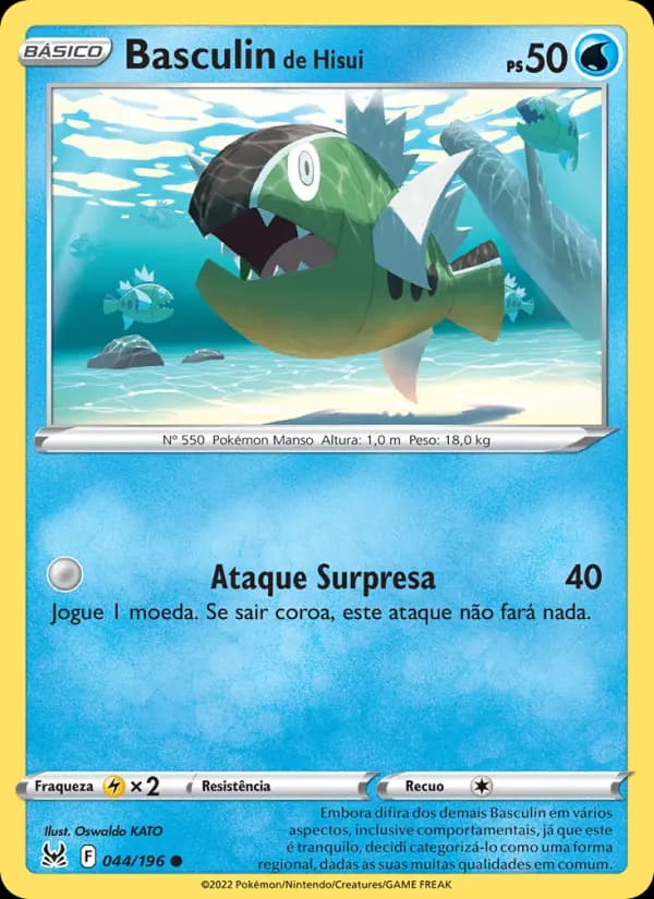Basculin de Hisui, carta 044 de Origem Perdida