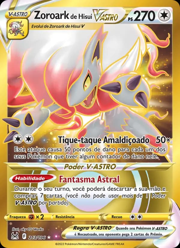 Zoroark de Hisui V-ASTRO, carta 213 de Origem Perdida