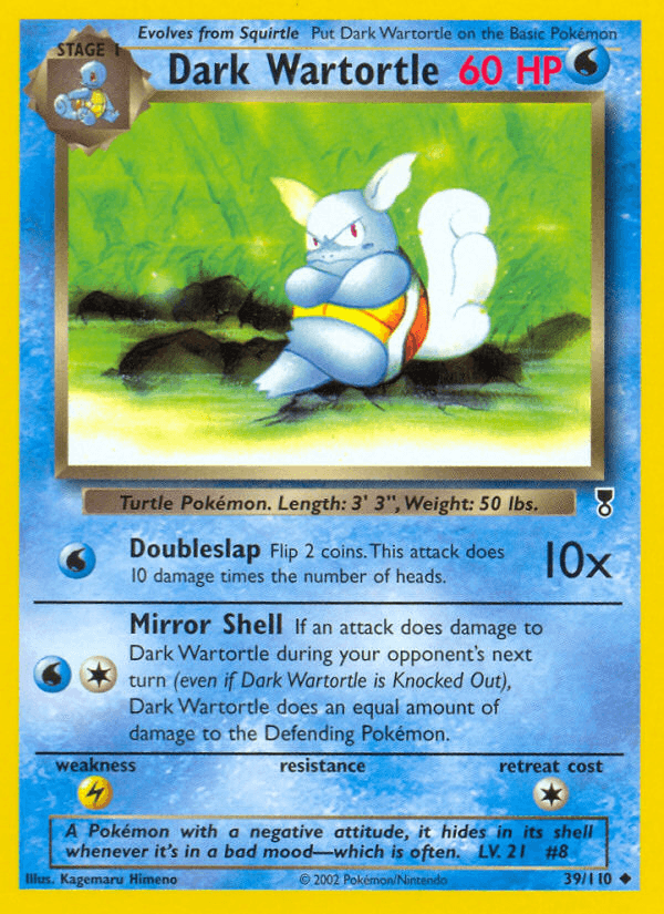 Dark Wartortle, carta 39 de Legendary Collection