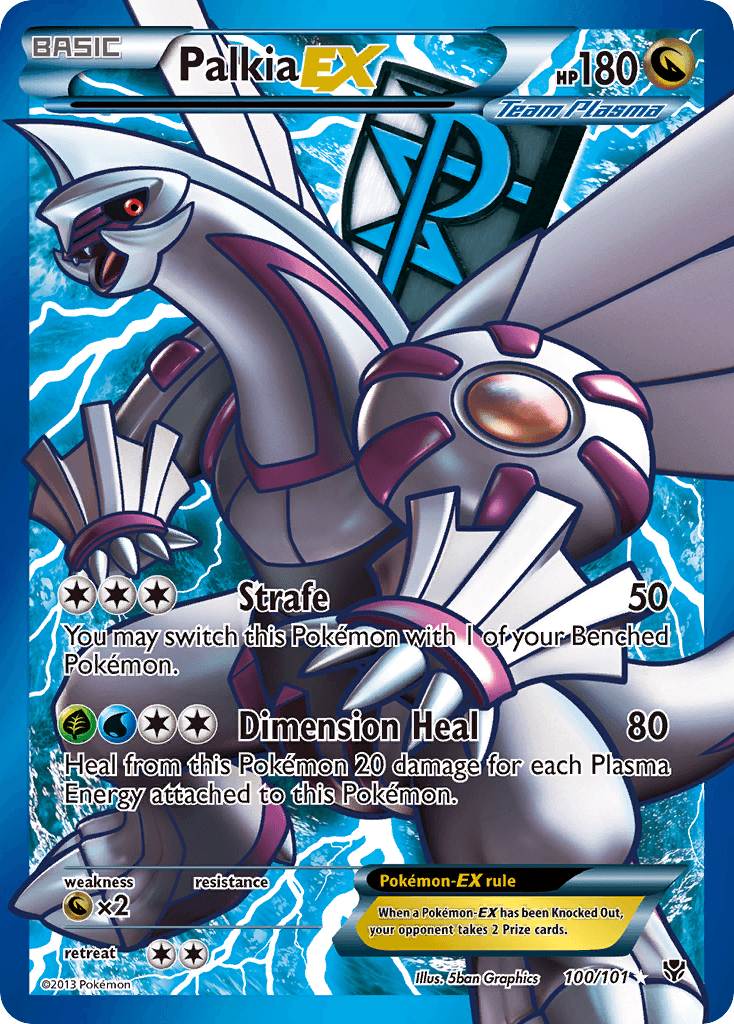 Palkia-EX, carta 100 de Plasma Blast