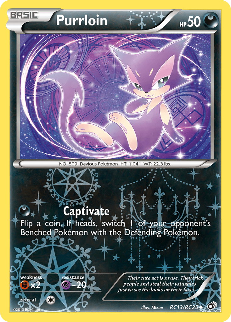 Purrloin, carta RC13 de Legendary Treasures