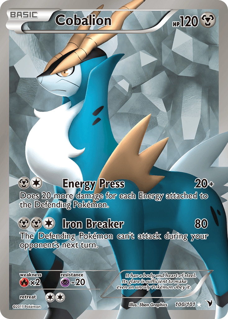 Cobalion, carta 100 de Noble Victories