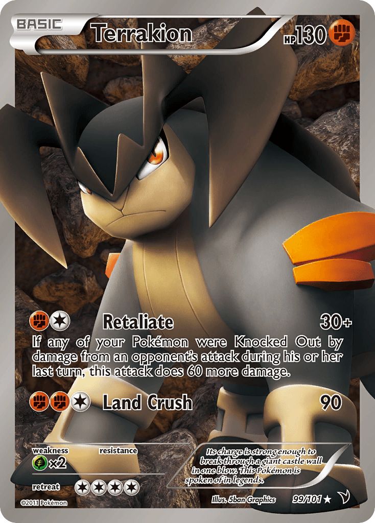 Terrakion, carta 99 de Noble Victories