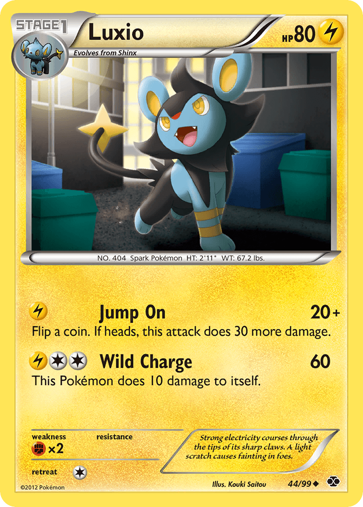 Luxio, carta 44 de Next Destinies
