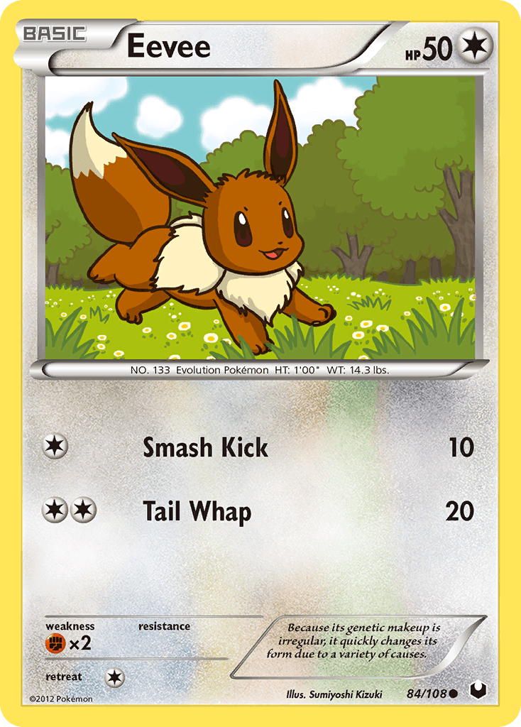 Eevee, carta 84 de Dark Explorers