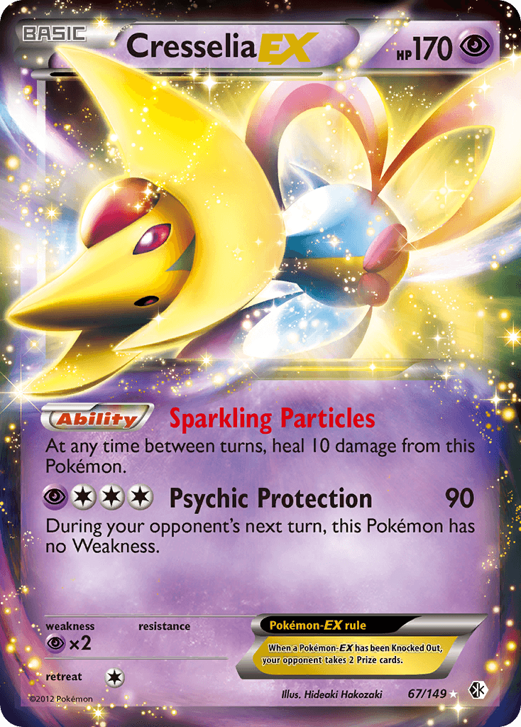 Cresselia-EX, carta 67 de Boundaries Crossed