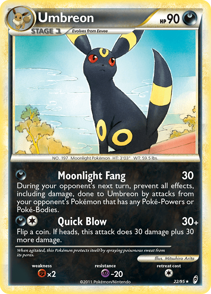 Umbreon, carta 22 de Call of Legends