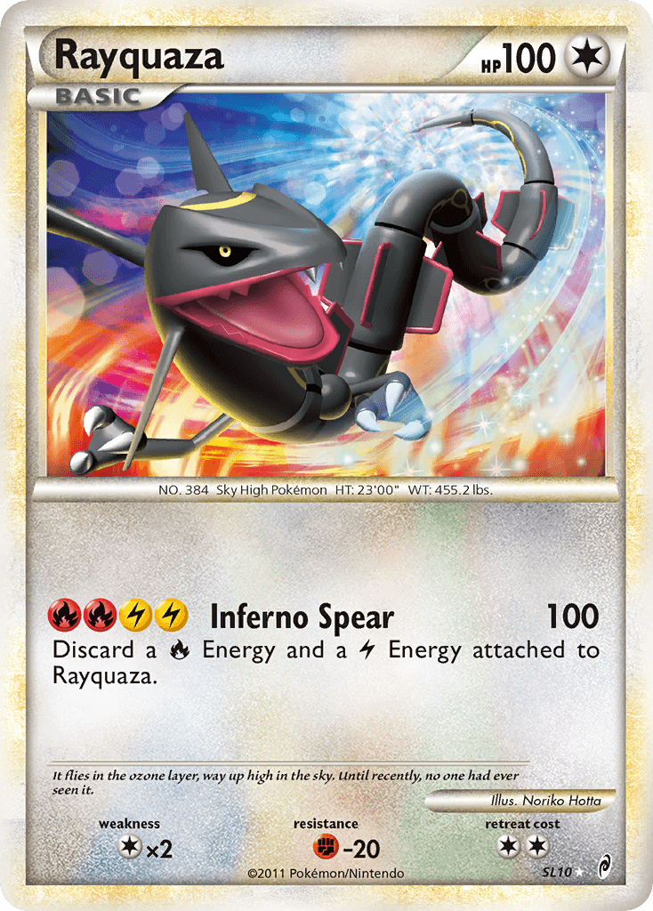 Rayquaza, carta SL10 de Call of Legends