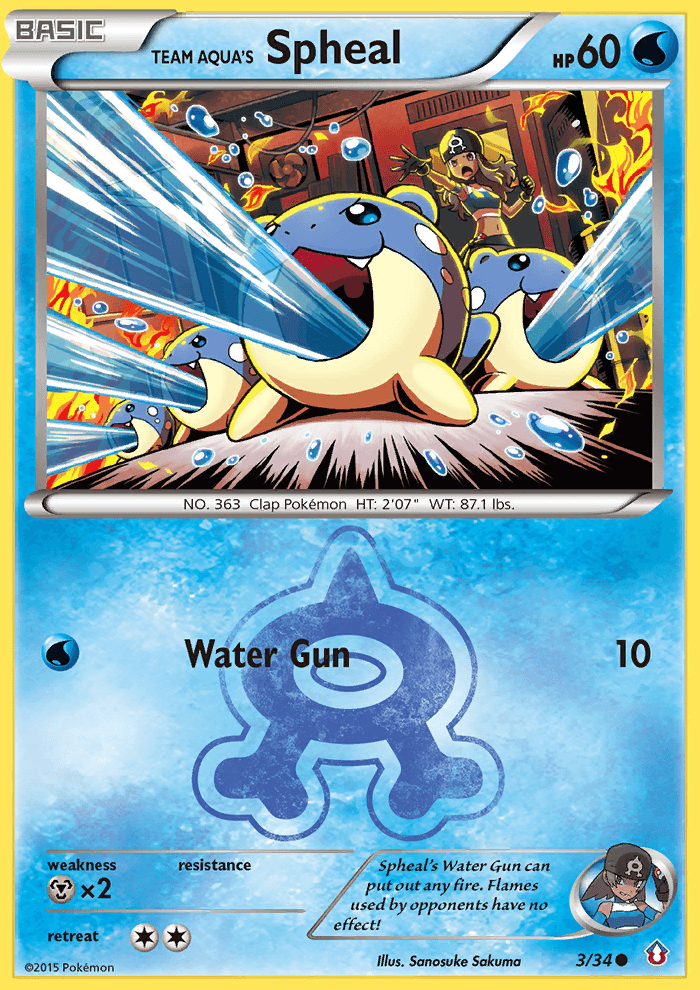 Team Aqua's Spheal, carta 3 de Double Crisis