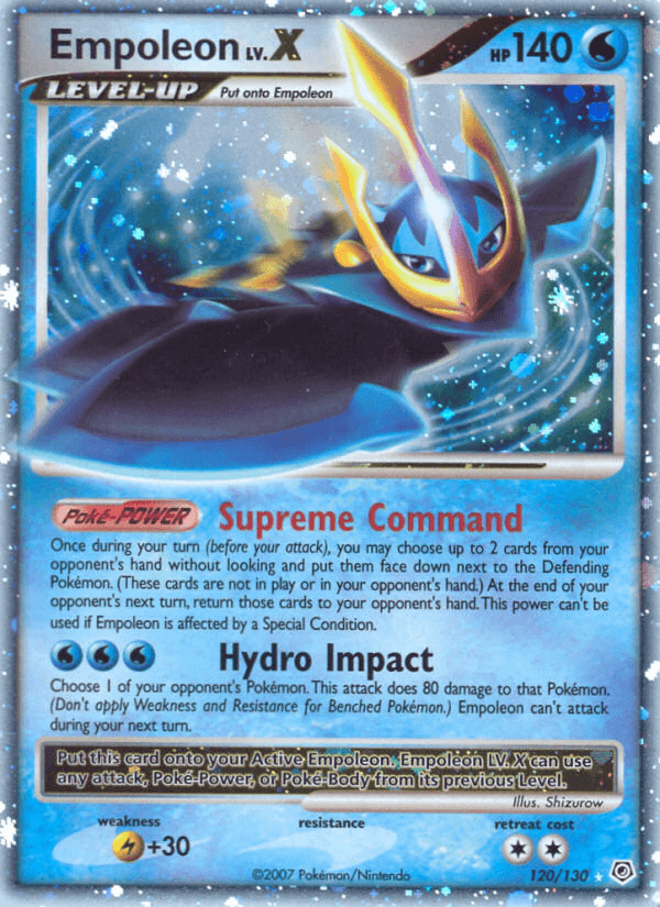 Empoleon, carta 120 de Diamond & Pearl