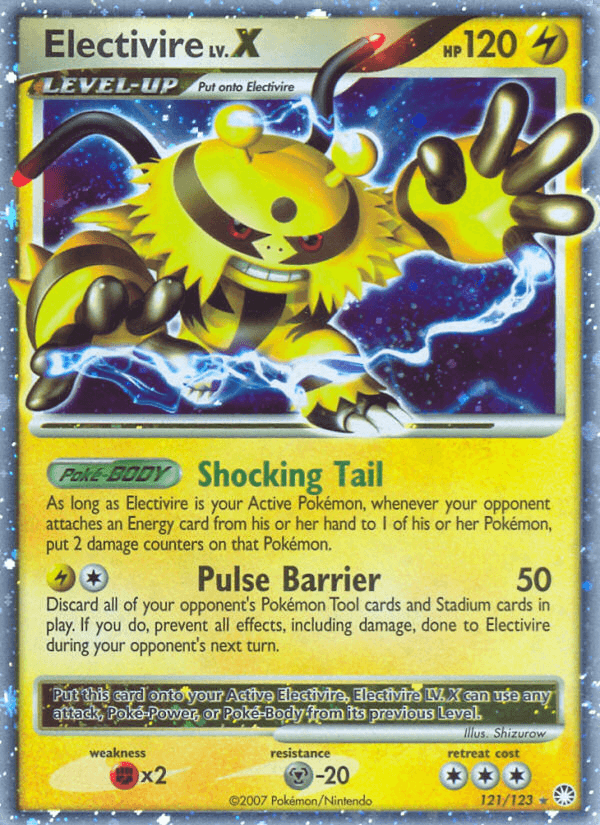 Electivire, carta 121 de Mysterious Treasures