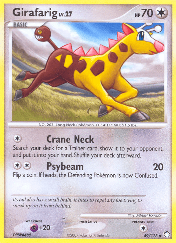 Girafarig, carta 49 de Mysterious Treasures