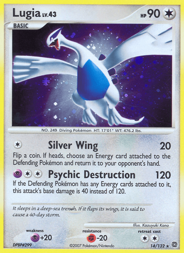 Lugia, carta 14 de Secret Wonders