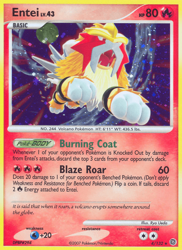 Entei, carta 4 de Secret Wonders